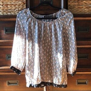 The Limited sheer bird blouse in size S